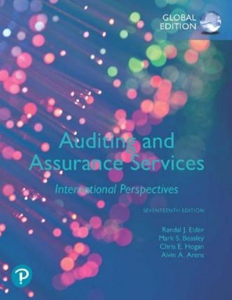 Alvin Arens Auditing And Assurance Services, Global Edition