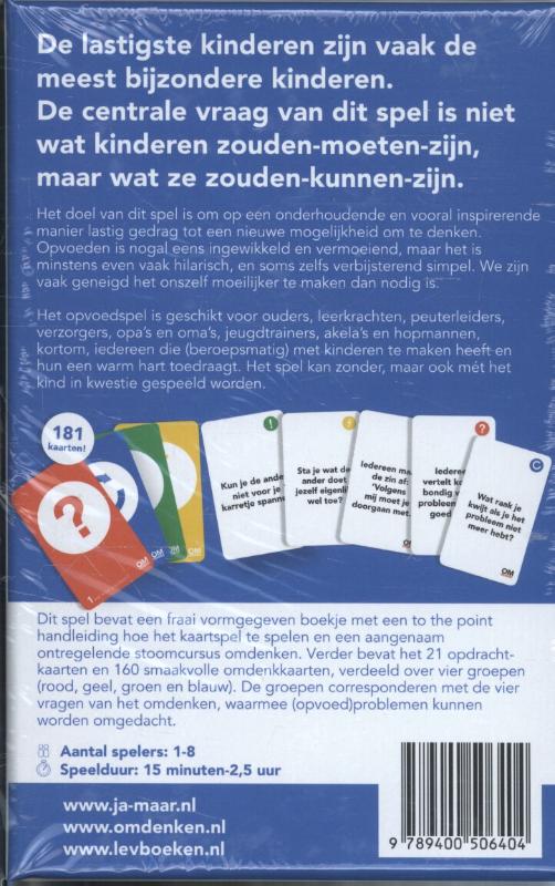 Omdenken - Opvoedspel achterkant