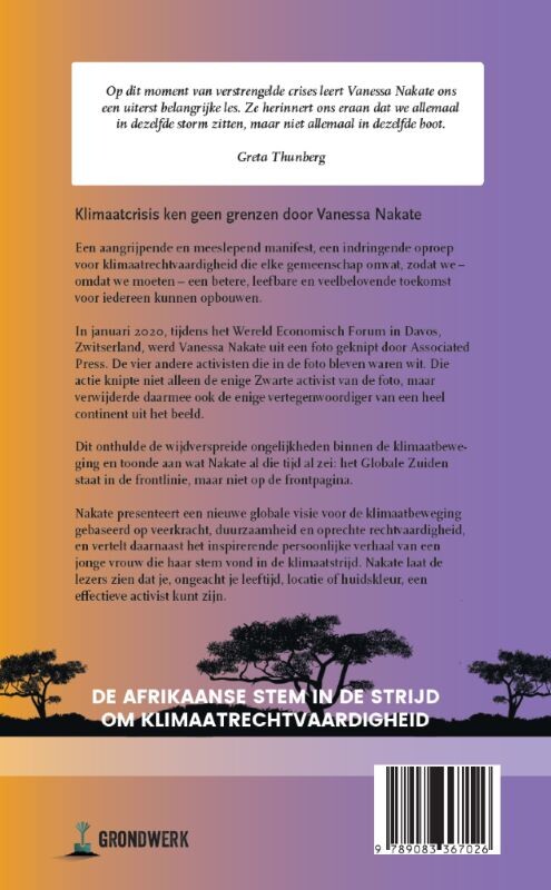 Klimaatcrisis kent geen grenzen achterkant