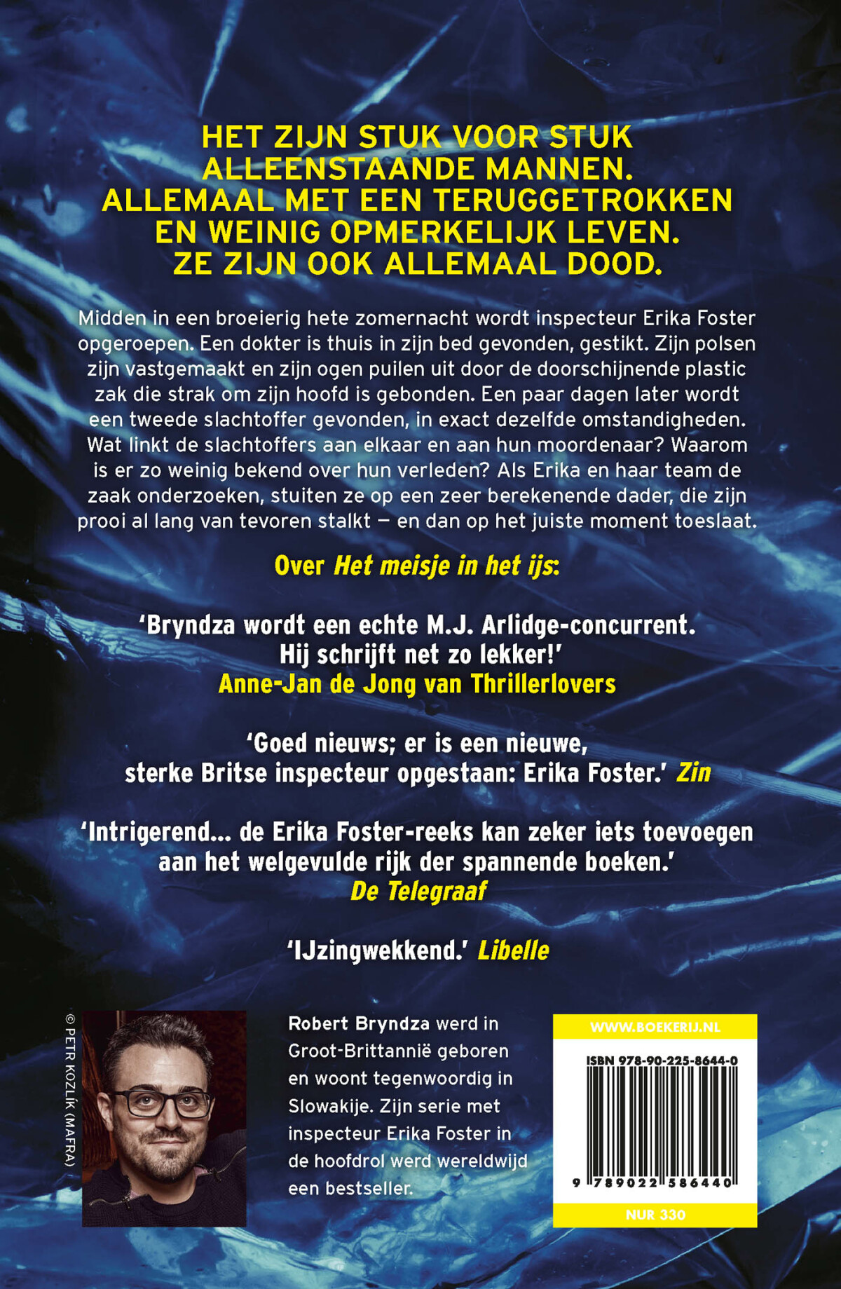 De stalker in de nacht / Erika Foster / 2 achterkant