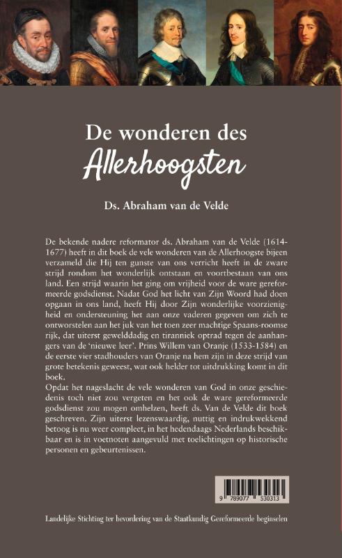De wonderen des Allerhoogsten achterkant