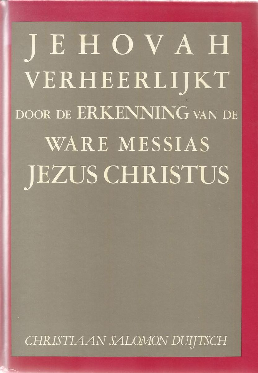 Jehovah verheerlijkt door de erkenn