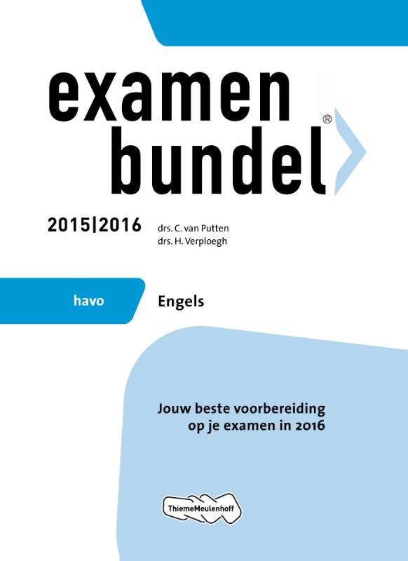 Examenbundel Havo Engels 2015/2016