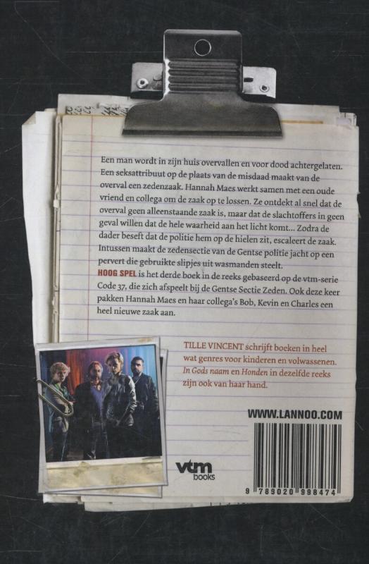 Hoog spel / Code 37 / 3 Code 37 - Hoog spel achterkant