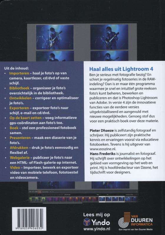 Ontdek Adobe photoshop lightroom 4 / Ontdek! Ontdek Adobe photoshop lightroom 4 / Ontdek! achterkant