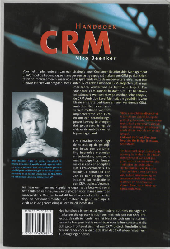 Handboek CRM achterkant