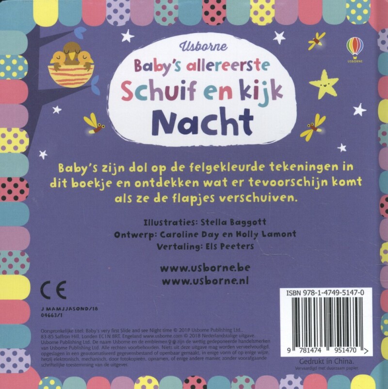 Baby's allereerste schuif en kijk / Baby's allereerste schuif en kijk achterkant