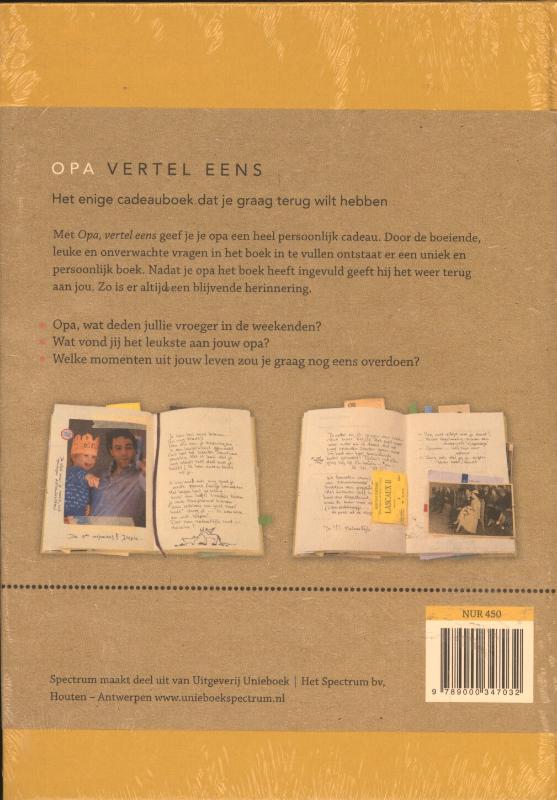 Opa, vertel eens / Vertel eens Opa, vertel eens / Vertel eens achterkant