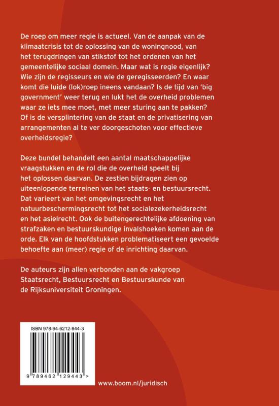 Regie, regie, regie achterkant