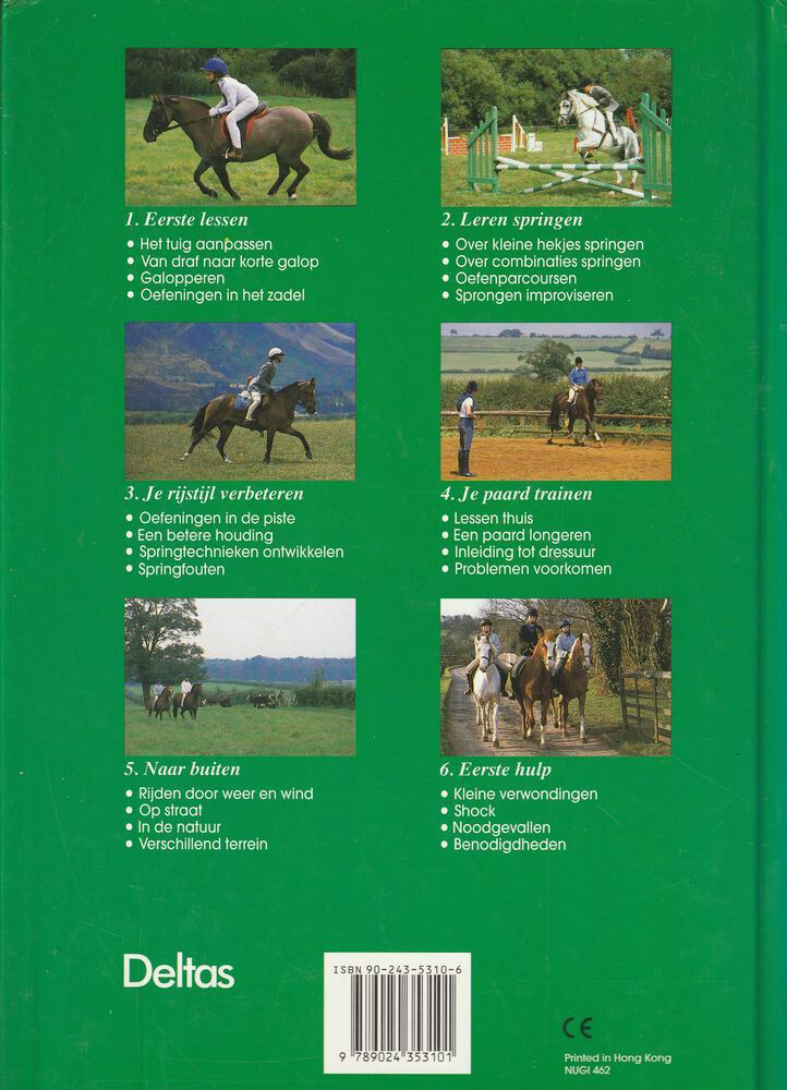 Deltas complete handboek paardrijden achterkant