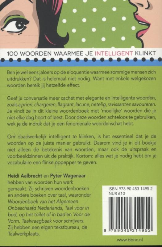 100 woorden waarmee je intelligent klinkt achterkant