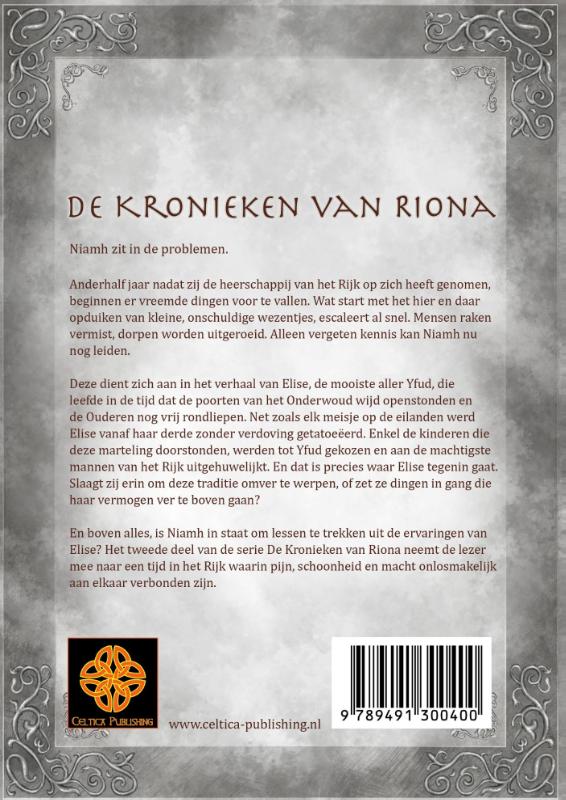 Getatoeëerde lelies / 2 / De kronieken van Riona / 2 achterkant