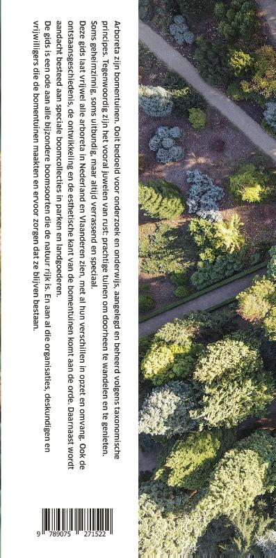 Gids voor Nederlandse en Vlaamse arboreta achterkant