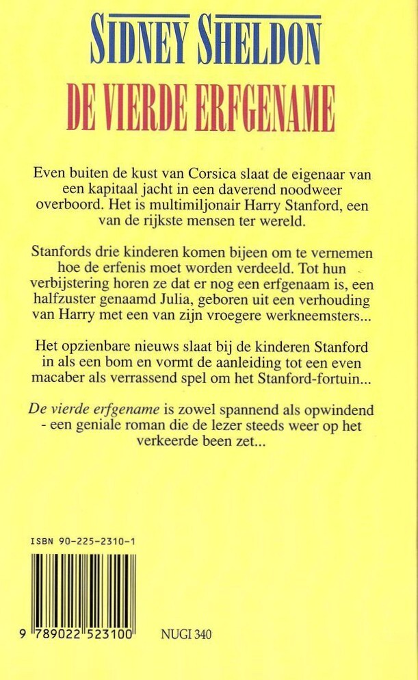 De vierde erfgename achterkant