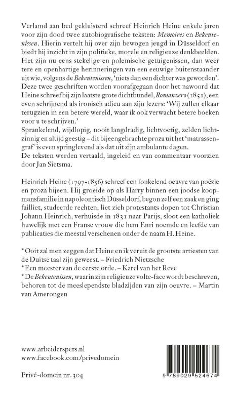 Memoires en bekentenissen / Prive-domein / 304 achterkant