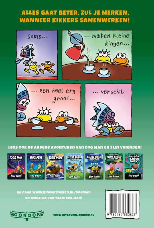 Samen staan we gek / Kleine Karels Tekenclub / 4 achterkant