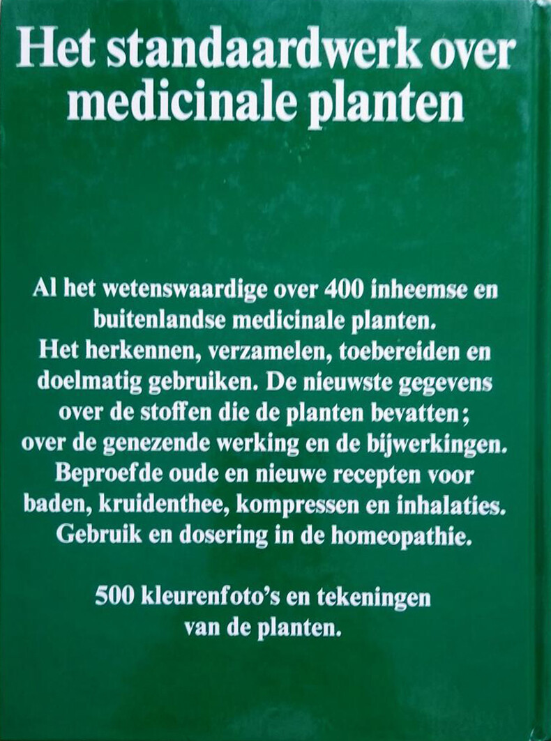 Handboek van geneeskrachtige kruiden achterkant