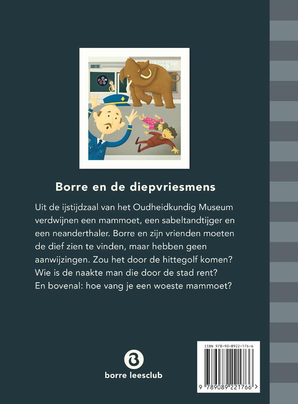 Borre en de diepvriesmens / Groep 7 augustus / De Gestreepte Boekjes achterkant