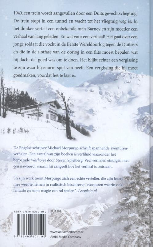 Adelaar in de sneeuw achterkant