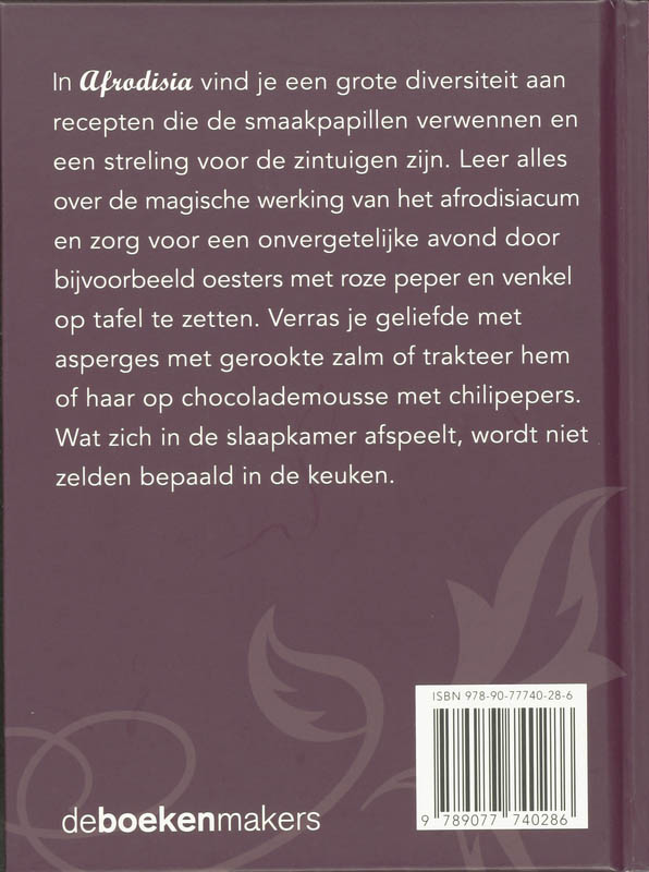 Afrodisia / Culireeks Afrodisia achterkant