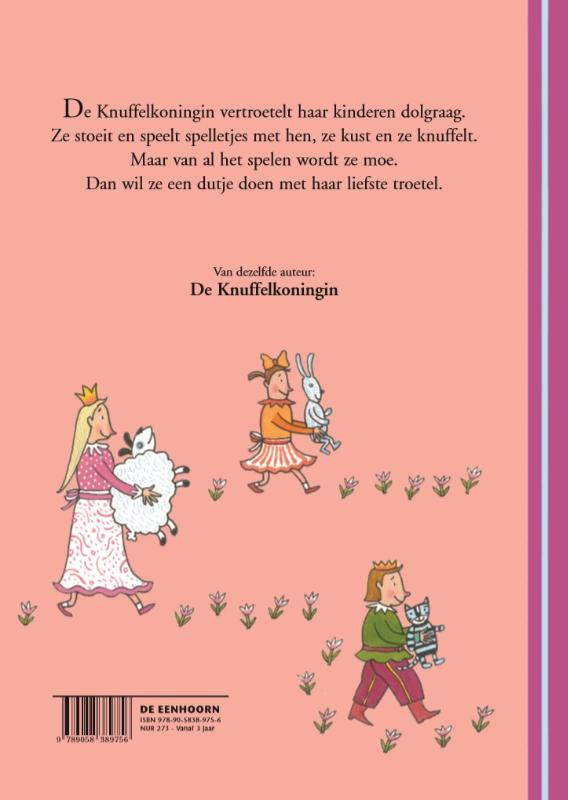 De troetel van de Knuffelkoningin achterkant