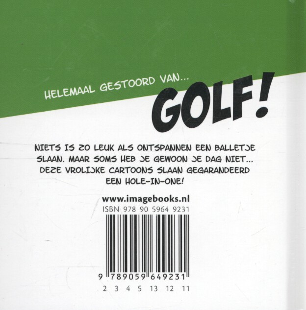Helemaal gestoord van ... Golf / Humor cadeaureeks: Helemaal gestoord van... achterkant