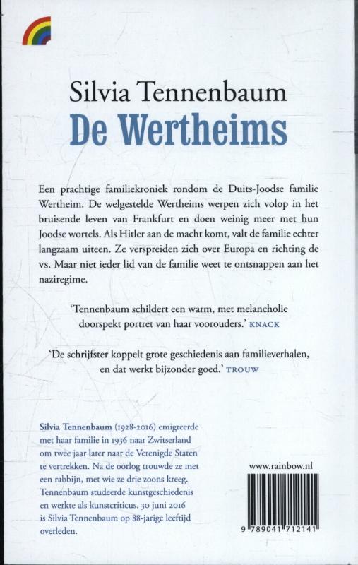 De Wertheims / Rainbow pocketboeken / 1205 achterkant