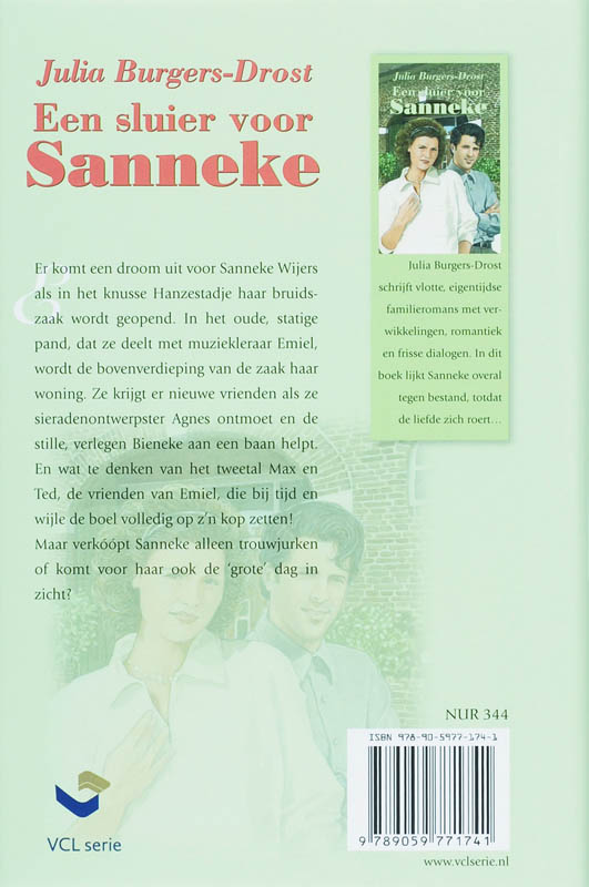 Een Sluier Voor Sanneke achterkant