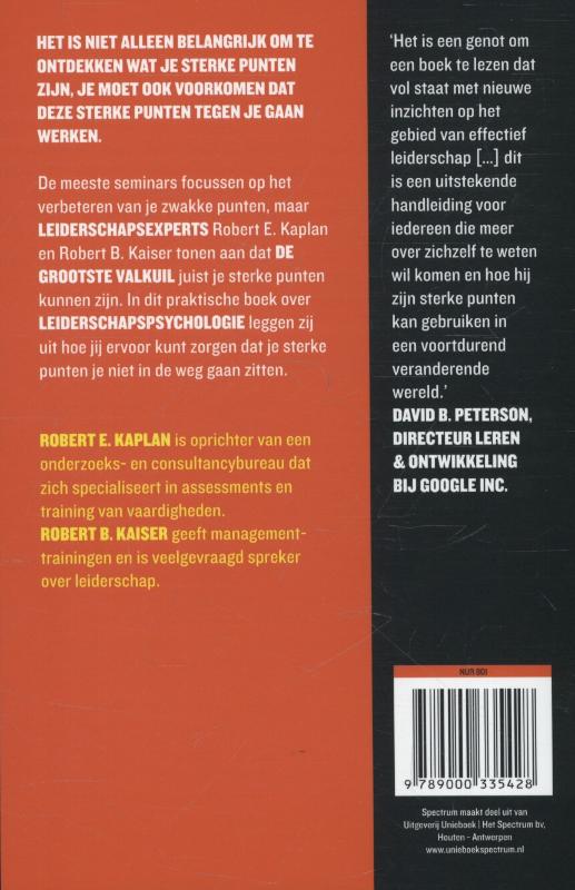 Vrees je sterke punten achterkant
