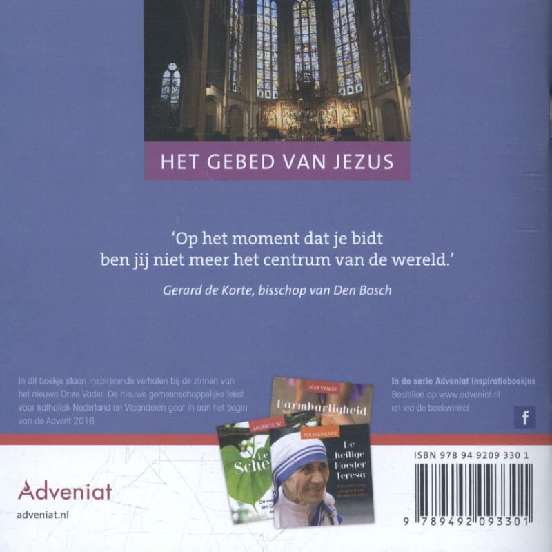 Onze Vader die in de hemel zijt / Inspiratie achterkant