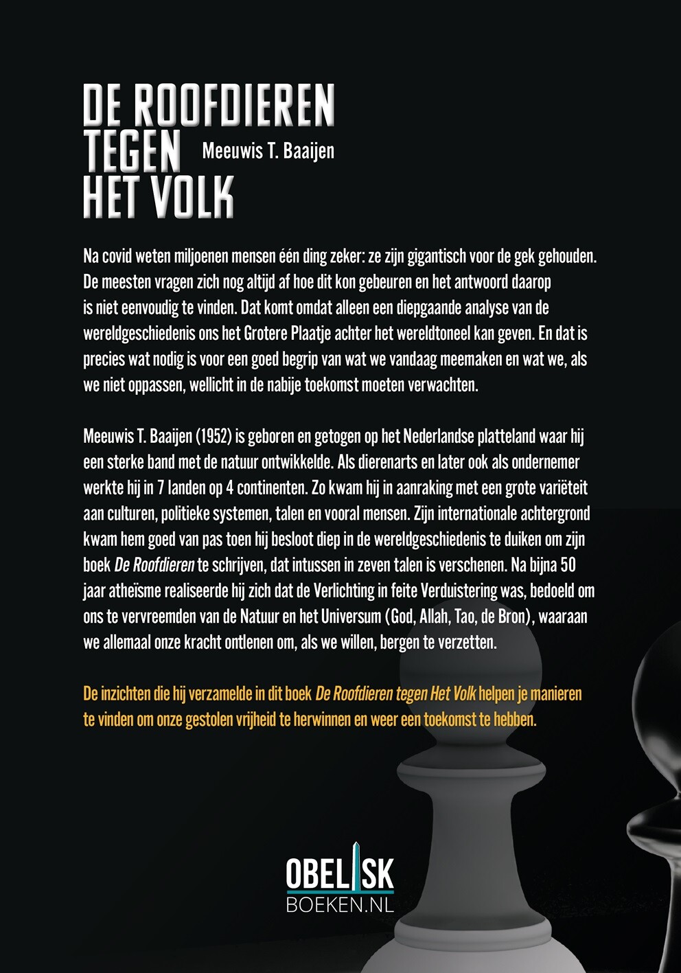 De Roofdieren tegen Het Volk achterkant