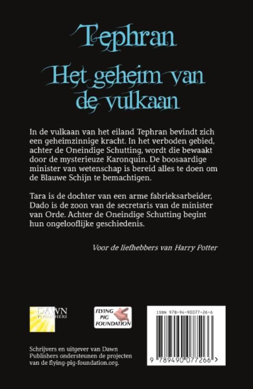 Het geheim van de vulkaan / Tephran / 1 achterkant