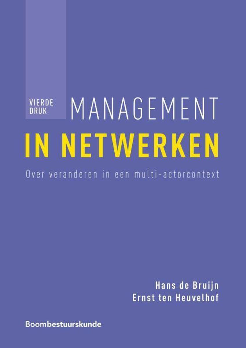 Management in netwerken / Studieboeken bestuur en beleid