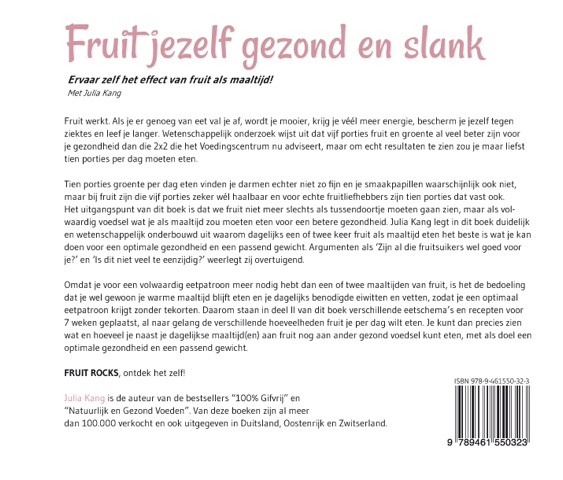 Fruit jezelf gezond en slank achterkant