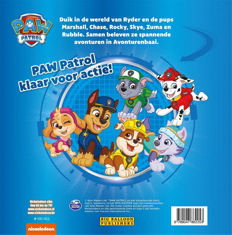 PAW Patrol - 3 spannende verhalen / Paw Patrol achterkant
