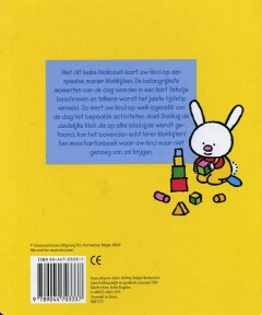 Lange oortjes Mijn eerste klokboek / Lange oortjes achterkant
