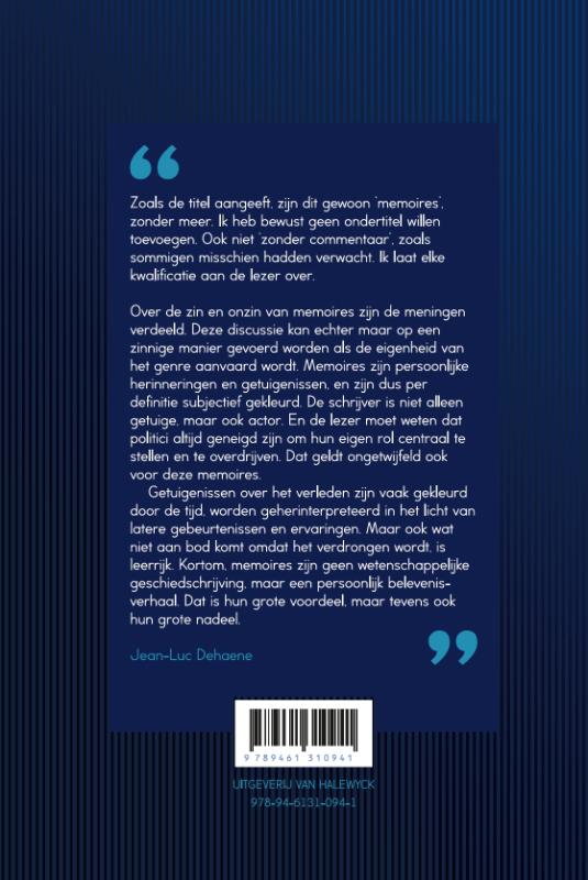 Memoires Memoires achterkant