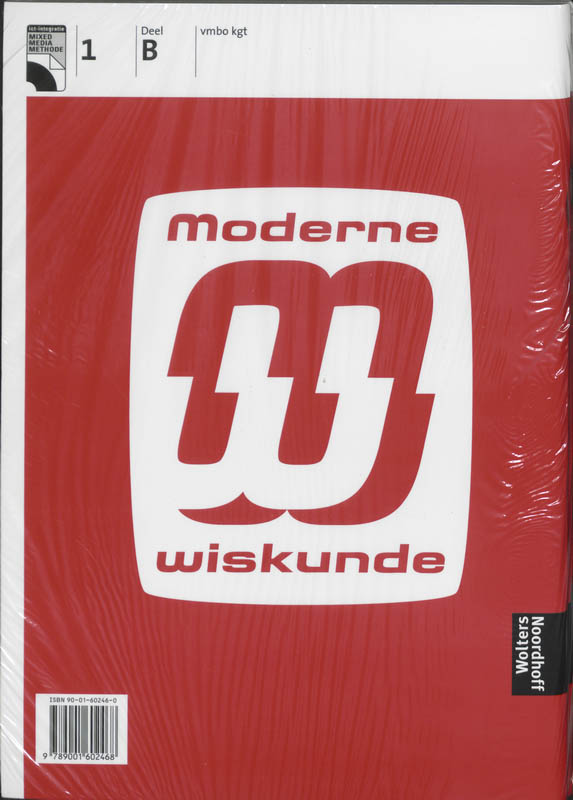 Moderne wiskunde Vmbo kgt 1A+1B Werkboek achterkant