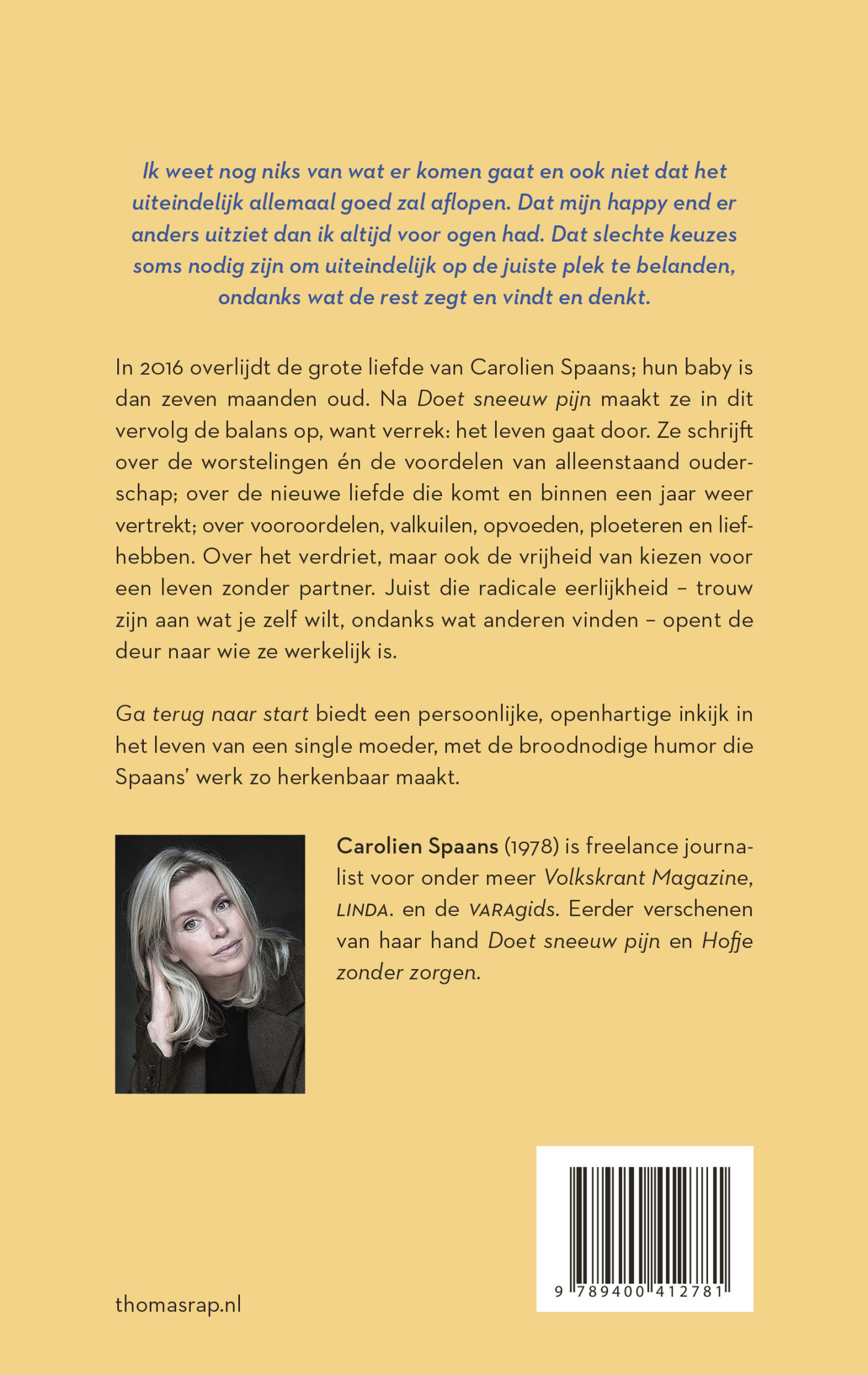 Ga terug naar start achterkant