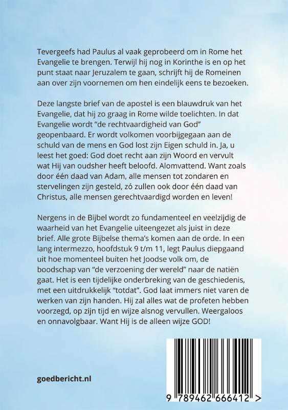De alleen wijze God achterkant