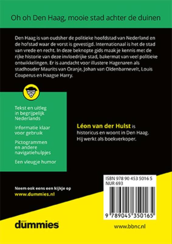 De kleine Geschiedenis van Den Haag voor Dummies / Voor Dummies achterkant