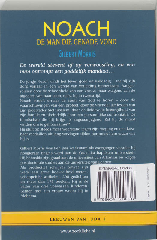 Noach De Man Die Genade Vond achterkant