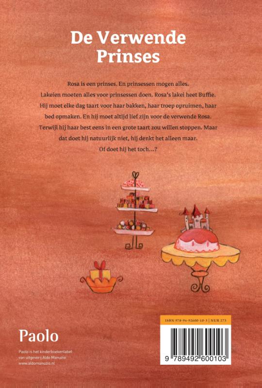 De verwende prinses achterkant