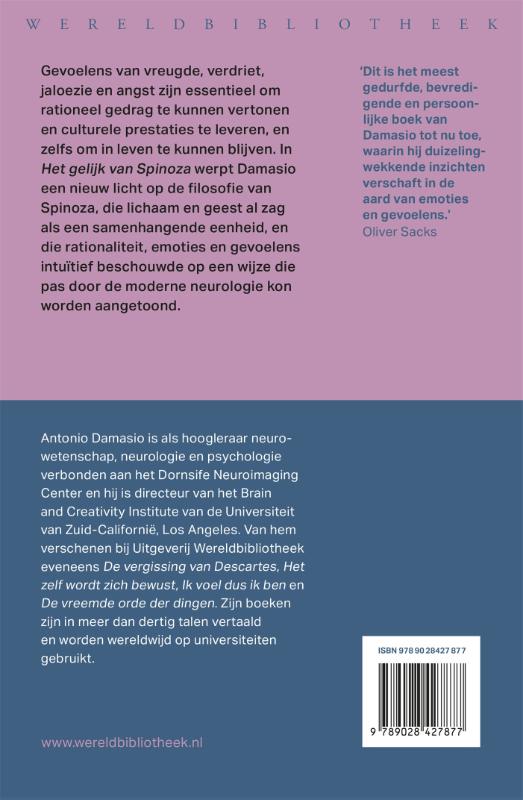 Het gelijk van Spinoza achterkant