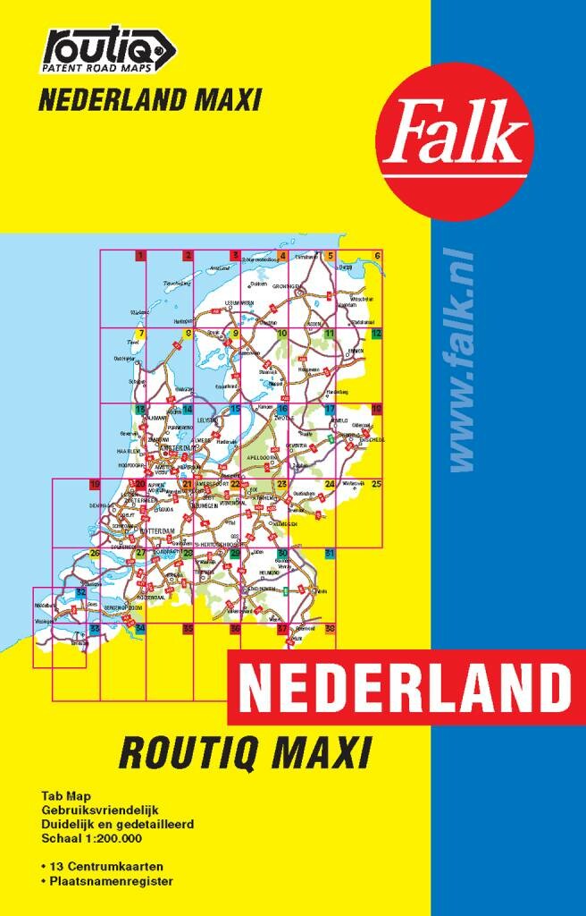 Routiq Nederland Maxi Tab Map / Routiq patent wegenkaarten