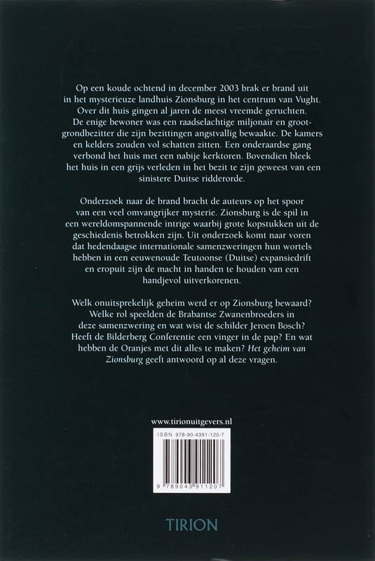 Het geheim van Zionsburg Het geheim van Zionsburg achterkant
