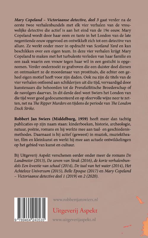 Mary Copeland / Victoriaanse detective / 3 achterkant