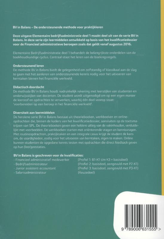 Basisboek elementaire bedrijfsadministratie deel 1 achterkant