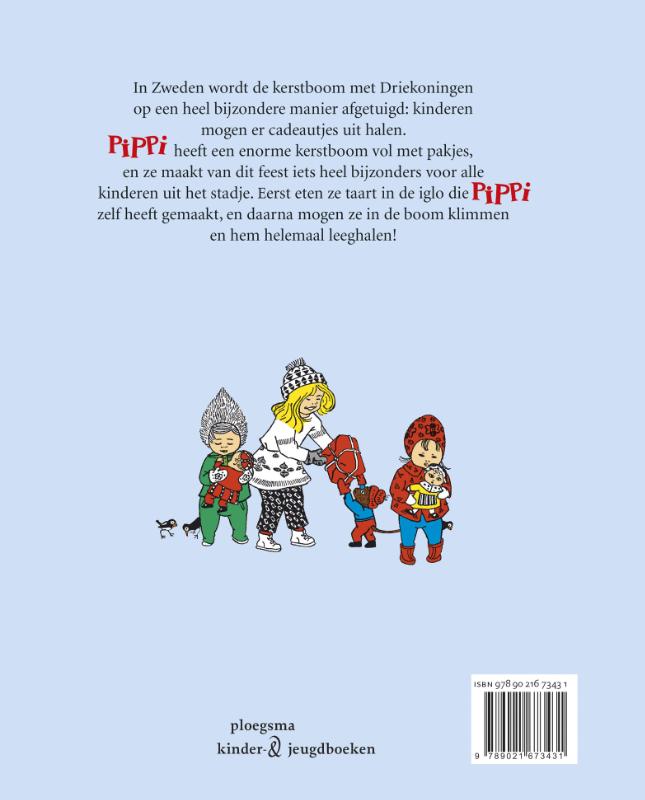 Het kerstboomfeest van Pippi achterkant