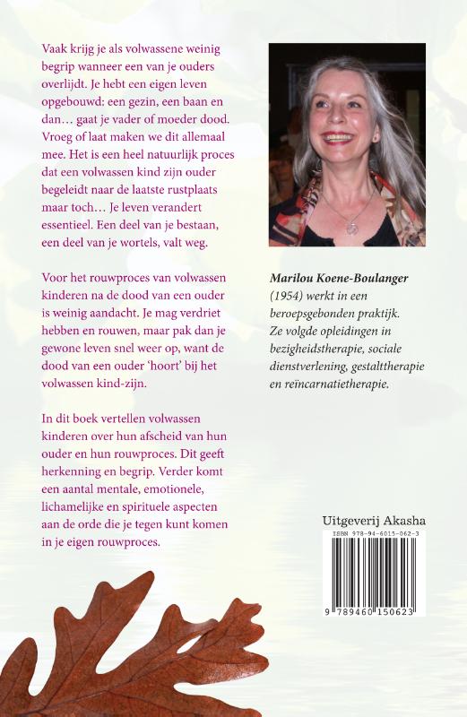 Rouwen om je ouder Rouwen om je ouder achterkant